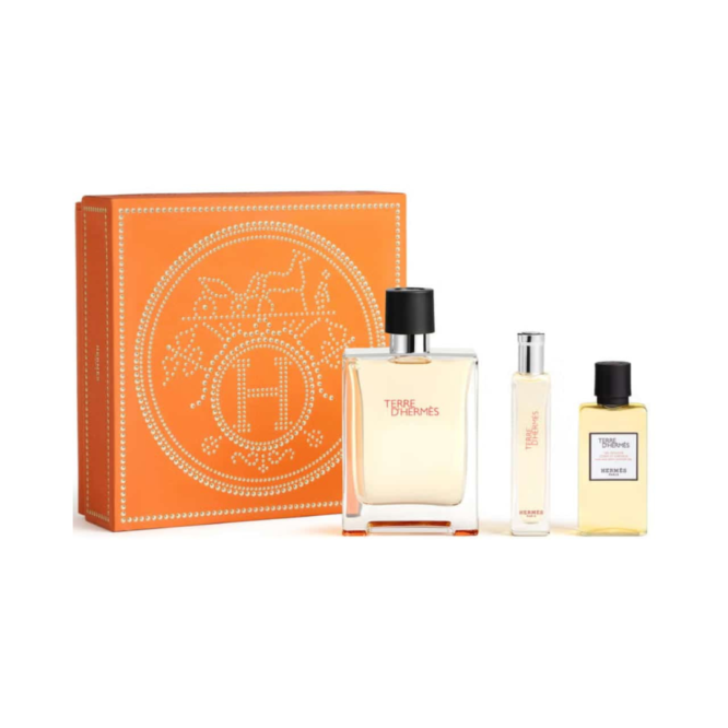 Gift set featuring Hermès Terre d'Hermès 100ml EDT