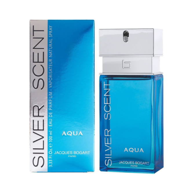 Jacques Bogart Silver Scent Aqua Eau de Parfum 100ml Spray - Refreshing aquatic fragrance for men