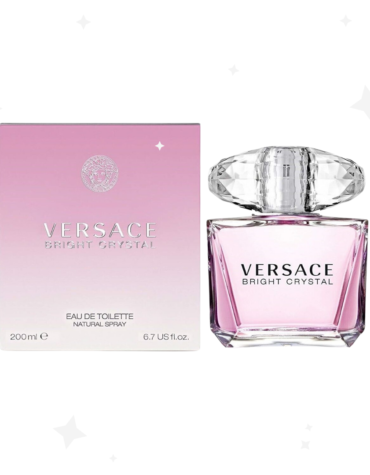 Versace Bright Crystal Eau de Toilette 200ml Spray – a refreshing floral-fruity fragrance for women