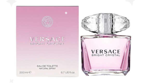 Versace Bright Crystal Eau de Toilette 200ml Spray – a refreshing floral-fruity fragrance for women