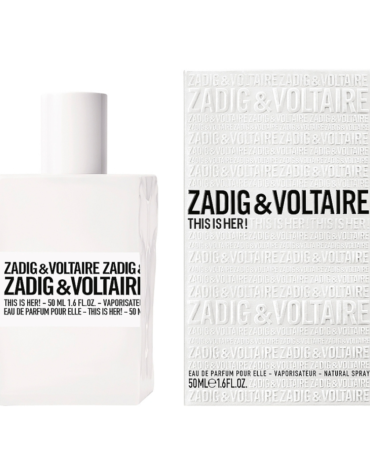 Zadig & Voltaire This is Her Eau de Parfum 50ml Spray - A luxurious women's fragrance with notes of rose