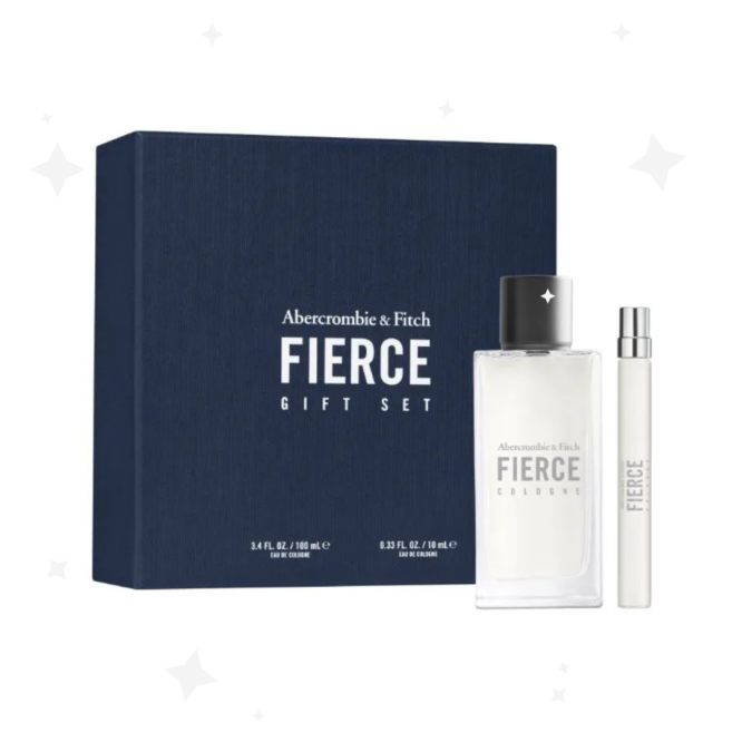 Abercrombie & Fitch Fierce Gift Set includes 100ml EDC and a 10ml EDC