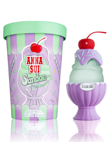 Anna Sui Sundae Violet Vibe Eau de Toilette 50ml Spray - A whimsical floral fragrance with fruity notes