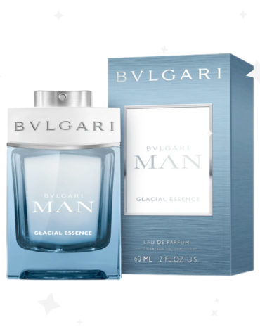 Bvlgari Man Glacial Essence Eau de Parfum 60ml Spray: A refreshing fragrance blend of icy freshness and woody notes for modern men. Ideal for everyday wear.