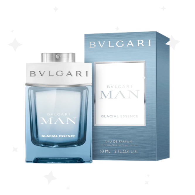 Bvlgari Man Glacial Essence Eau de Parfum 60ml Spray: A refreshing fragrance blend of icy freshness and woody notes for modern men. Ideal for everyday wear.