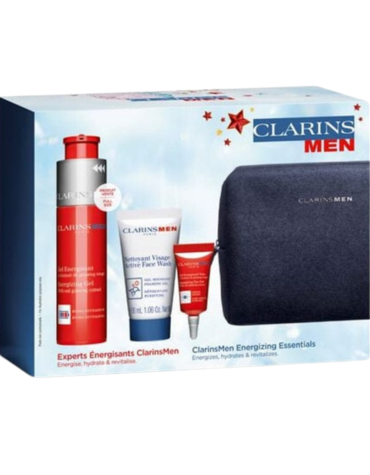 Clarins Men Energising Gift Set features revitalizing skincare products