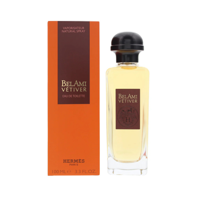 Hermès Bel Ami Vetiver Eau de Toilette 100ml Spray - Iconic fragrance featuring earthy vetiver notes