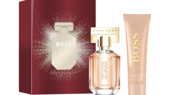 Elegant Hugo Boss Boss The Scent For Her Gift Set featuring 30ml EDP and 50ml Body Lotion