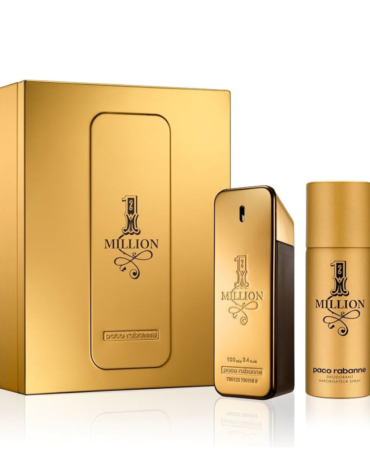 Paco Rabanne 1 Million Gift Set featuring 100ml EDT and 150ml Deo Spray