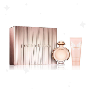 Indulge in the Paco Rabanne Olympea Gift Set featuring 80ml EDP and 100ml body lotion