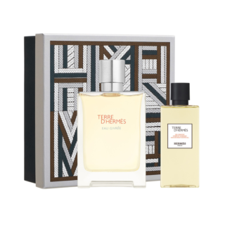 Elegant Hermès Terre d'Hermès Eau Givrée Gift Set featuring 100ml EDP and 80ml Shower Gel