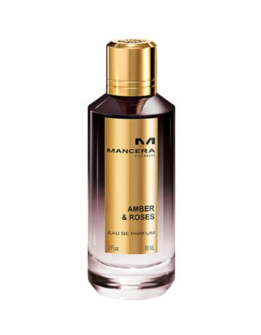 Mancera Amber & Roses Eau de Parfum 60ml Spray – luxurious fragrance featuring notes of amber and blooming roses for a sensual and captivating scent experience.