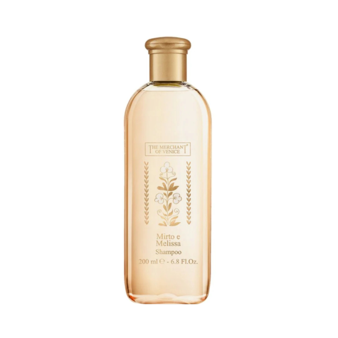 Merchant of Venice Mirto E Melissa Shampoo 200ml - Revitalizing hair care with myrtle and lemon balm for silky