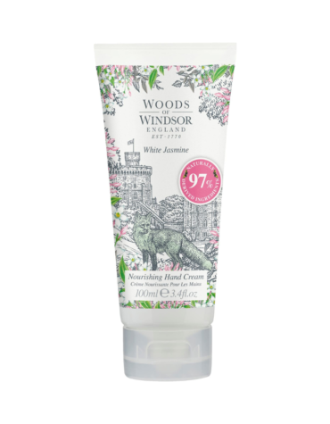 Luxurious Woods of Windsor White Jasmine Hand Cream 100ml for silky smooth hands