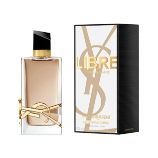 Yves Saint Laurent Libre Flowers & Flames Eau de Parfum Florale 90ml Spray - a vibrant floral fragrance with notes of blooming flowers and warm undertones.